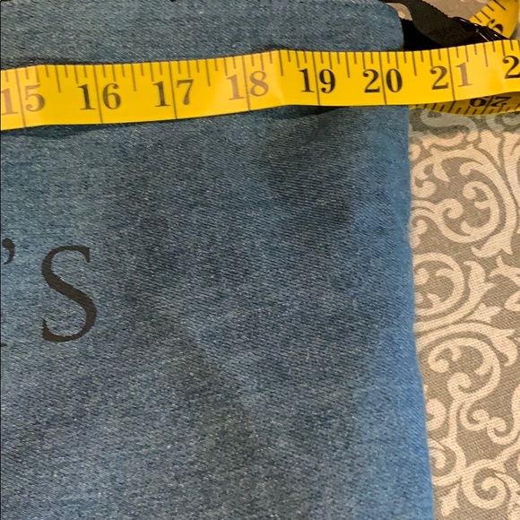 NWOT Victoria’s Secret Denim and black tote. - Picture 3 of 5